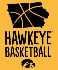 Iowa Hawkeyes Basketball Brush State Shirt Sweatshirt Pullover Hoodie Reprinted Full Color Full Size