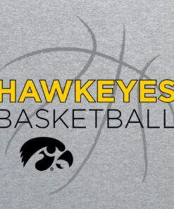 Iowa Hawkeyes University Basketball Sketch Shirt Sweatshirt Pullover Hoodie Reprinted Full Color Full Size