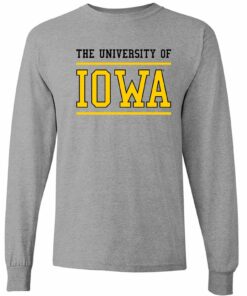 Iowa Hawkeyes University Block Shirt Sweatshirt Pullover Hoodie Reprinted Full Color Full Size