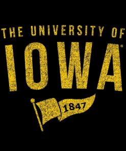 Iowa Hawkeyes Year Banner Triblend Shirt Sweatshirt Pullover Hoodie Reprinted Full Color Full Size