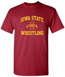 Iowa State Cyclones Arch Logo Wrestling Shirt Sweatshirt Pullover Hoodie Reprinted Full Color Full Size