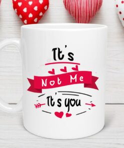 It's Not Me It's You Valentine's Day Mug, Valentine’s Day Gift, Valentine Day Mug, Anniversary Mug, I Love You More