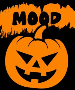 Jack O Lantern Mood - Spooky Halloween Shirt Sweatshirt Pullover Hoodie Reprinted Full Color Full Size