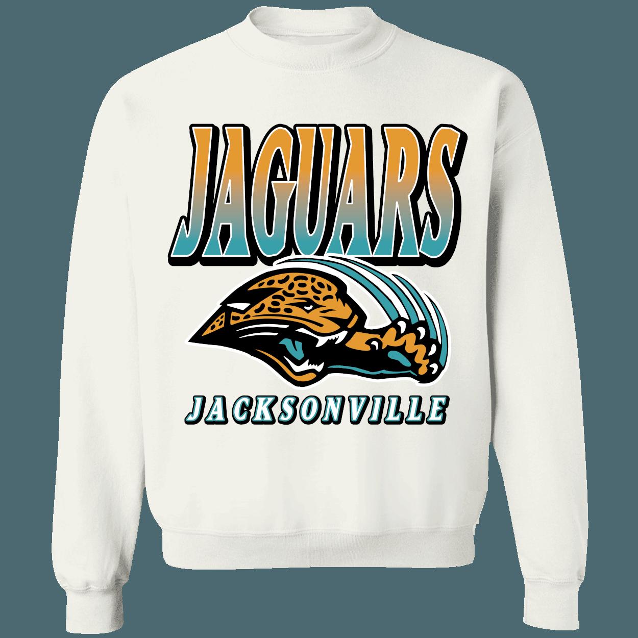 Jacksonville Jaguars 1990's Retro NFL Crewneck Sweatshirt Hoodie Shirt Gifts for Fans