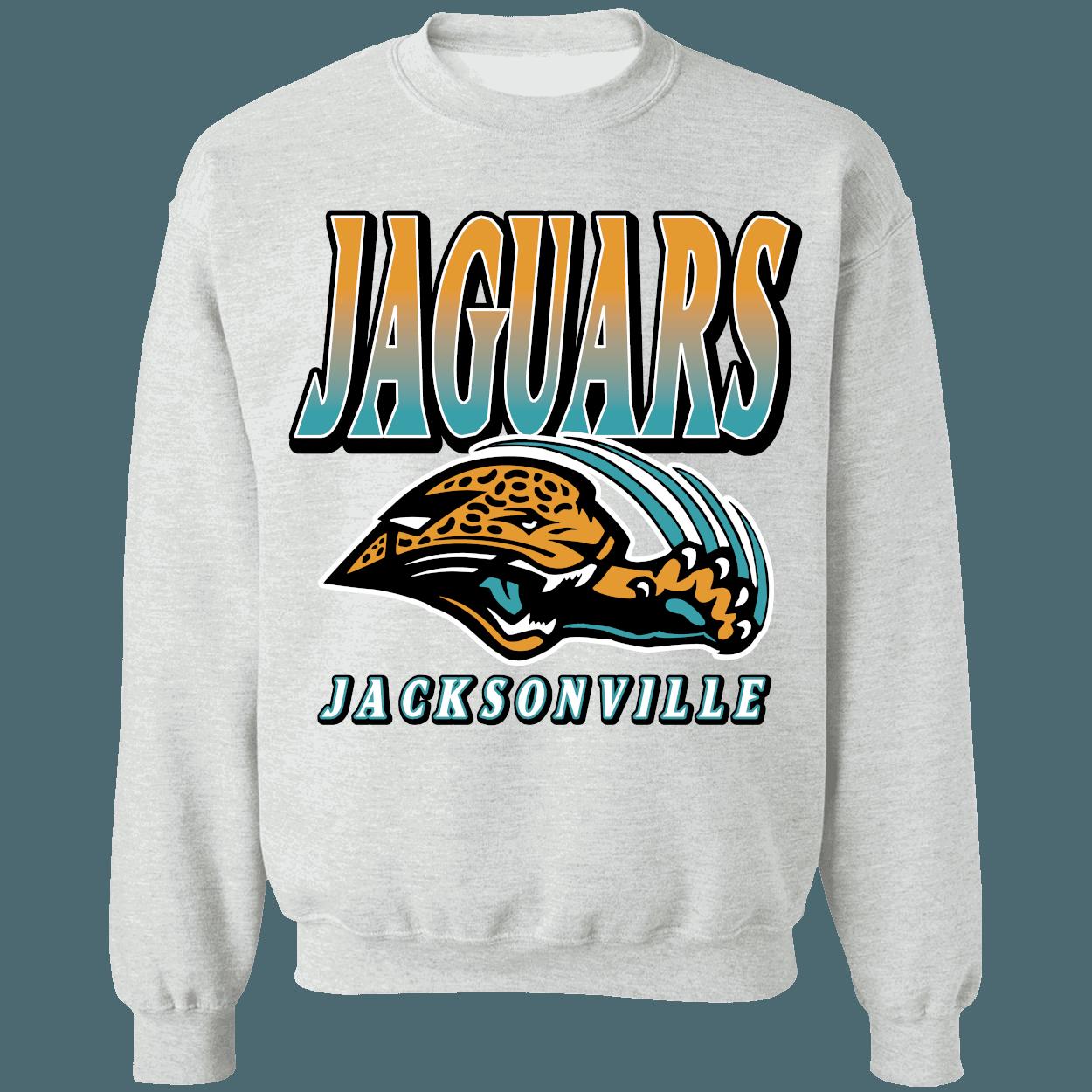 Jacksonville Jaguars 1990's Retro NFL Crewneck Sweatshirt Hoodie Shirt Gifts for Fans - Image 2