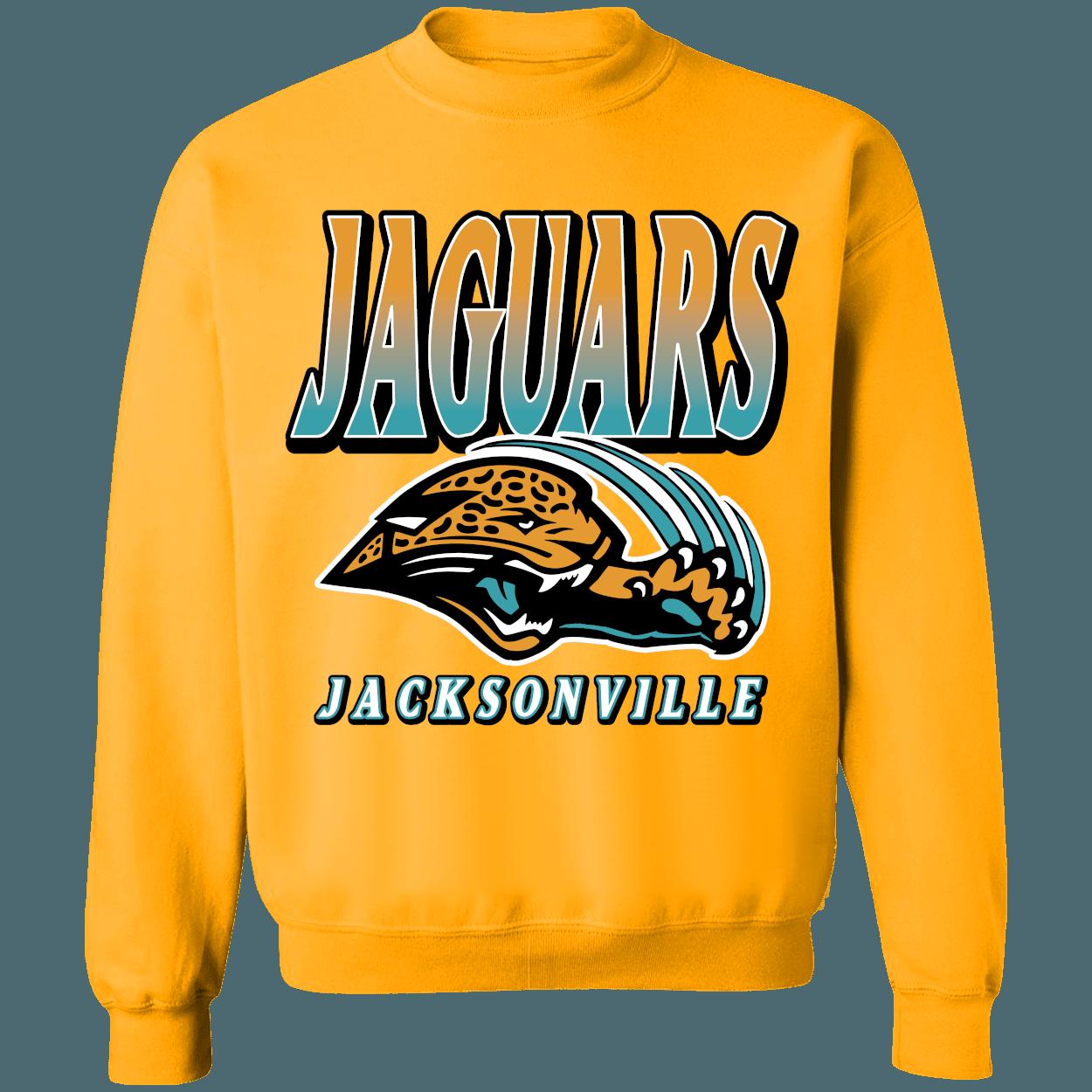 Jacksonville Jaguars 1990's Retro NFL Crewneck Sweatshirt Hoodie Shirt Gifts for Fans - Image 3