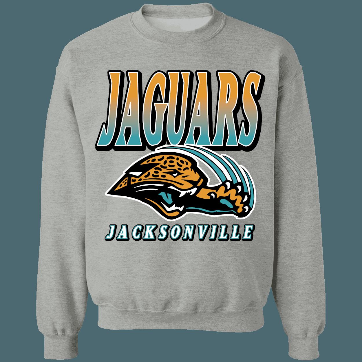 Jacksonville Jaguars 1990's Retro NFL Crewneck Sweatshirt Hoodie Shirt Gifts for Fans - Image 4