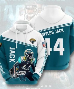 Jacksonville Jaguars Myles Jack Usa 776 3D Hoodie Zip Hoodie, Nfl 3D All Over Print Hoodie Zip Hoodie