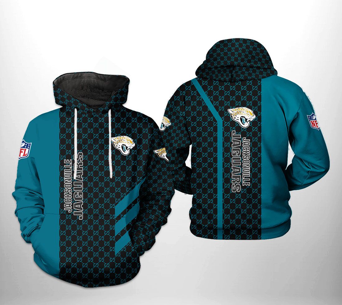 Jacksonville Jaguars Nfl 3D All Over Print Zip Up Hoodie Option