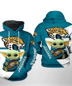 Jacksonville Jaguars Nfl Baby Yoda Team 3D All Over Print Zip Up Hoodie Option