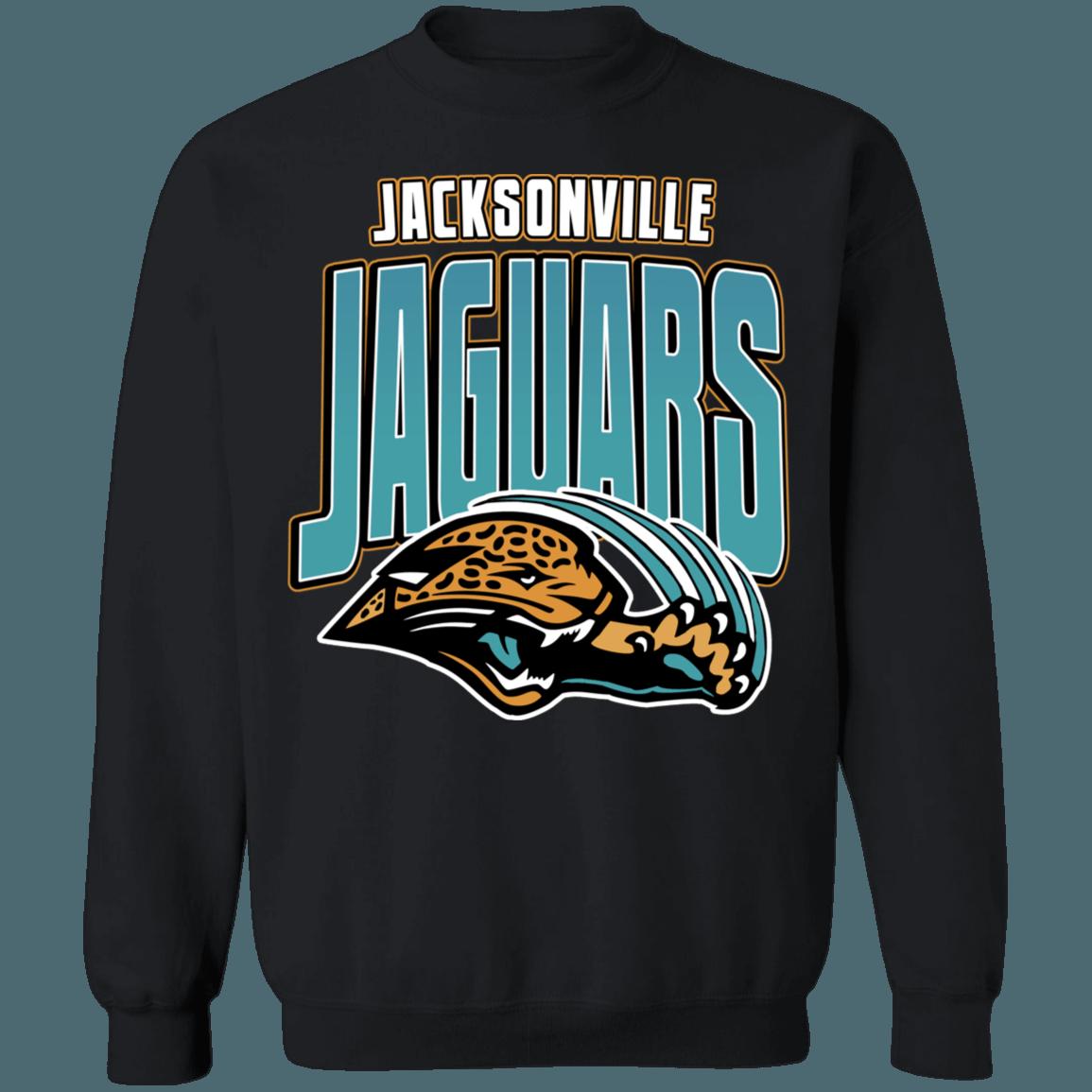 Jacksonville Jaguars Retro NFL Crewneck Sweatshirt Hoodie Shirt Gifts for Fans - Image 2