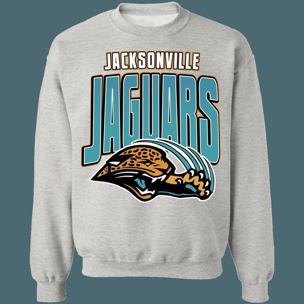 Jacksonville Jaguars Retro NFL Crewneck Sweatshirt Hoodie Shirt Gifts for Fans - Image 3