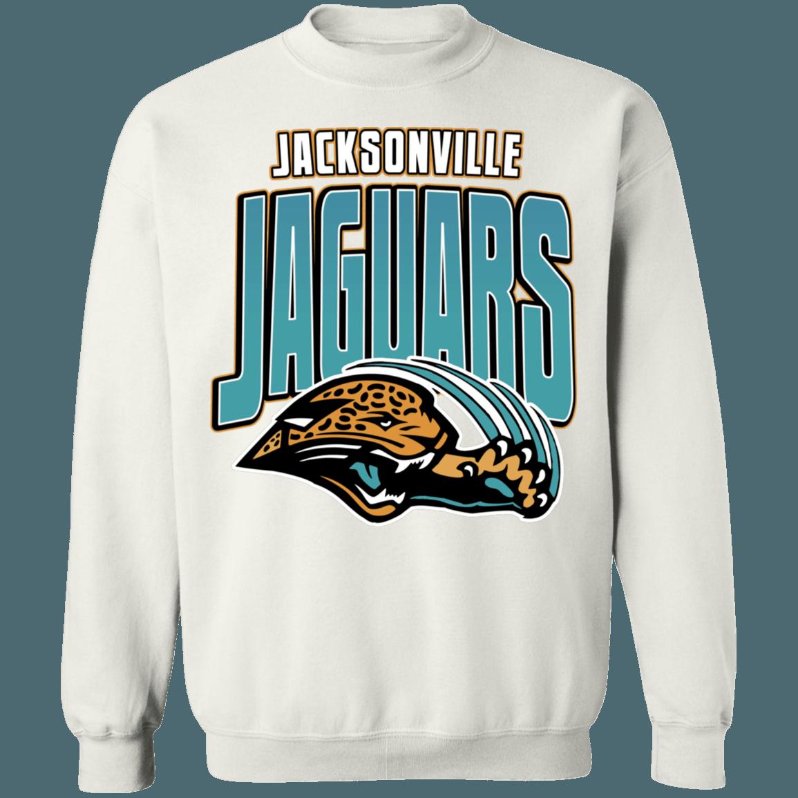 Jacksonville Jaguars Retro NFL Crewneck Sweatshirt Hoodie Shirt Gifts for Fans - Image 4