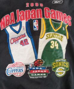 Japan Games 2003 NBA Tshirt Hoodie Crewneck Sweatshirt Reprinted Full Color Full Size Gifts for NBA Fans