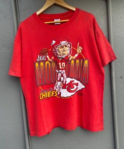 Joe Montana Chiefs NFL 1993 Tshirt Pullover Hoodie Crewneck Sweatshirt Reprinted Full Color Full Size Gifts For NFL Fans