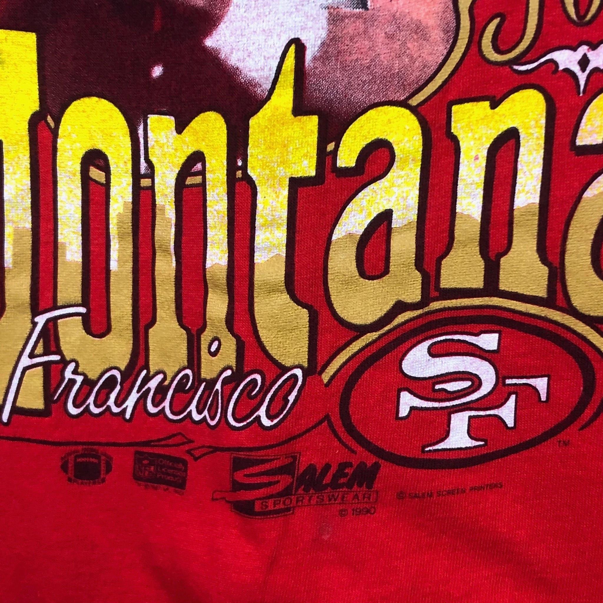 Joe Montana Sf 49Ers Tshirt Pullover Hoodie Crewneck Sweatshirt Reprinted Full Color Full Size Gifts For NFL Fans - Image 2