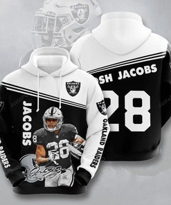 Josh Jacobs Oakland Raiders Nfl 3D All Over Print Zip Up Hoodie Option