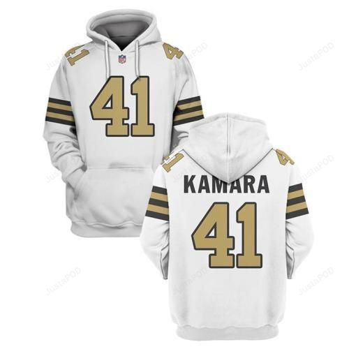 Kamara 41 New Orleans Saints Nfl 3D All Over Print Zip Up Hoodie Option