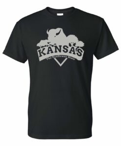 Kansas Buffalo Arch - Hometown State Pride Shirt Sweatshirt Pullover Hoodie Reprinted Full Color Full Size