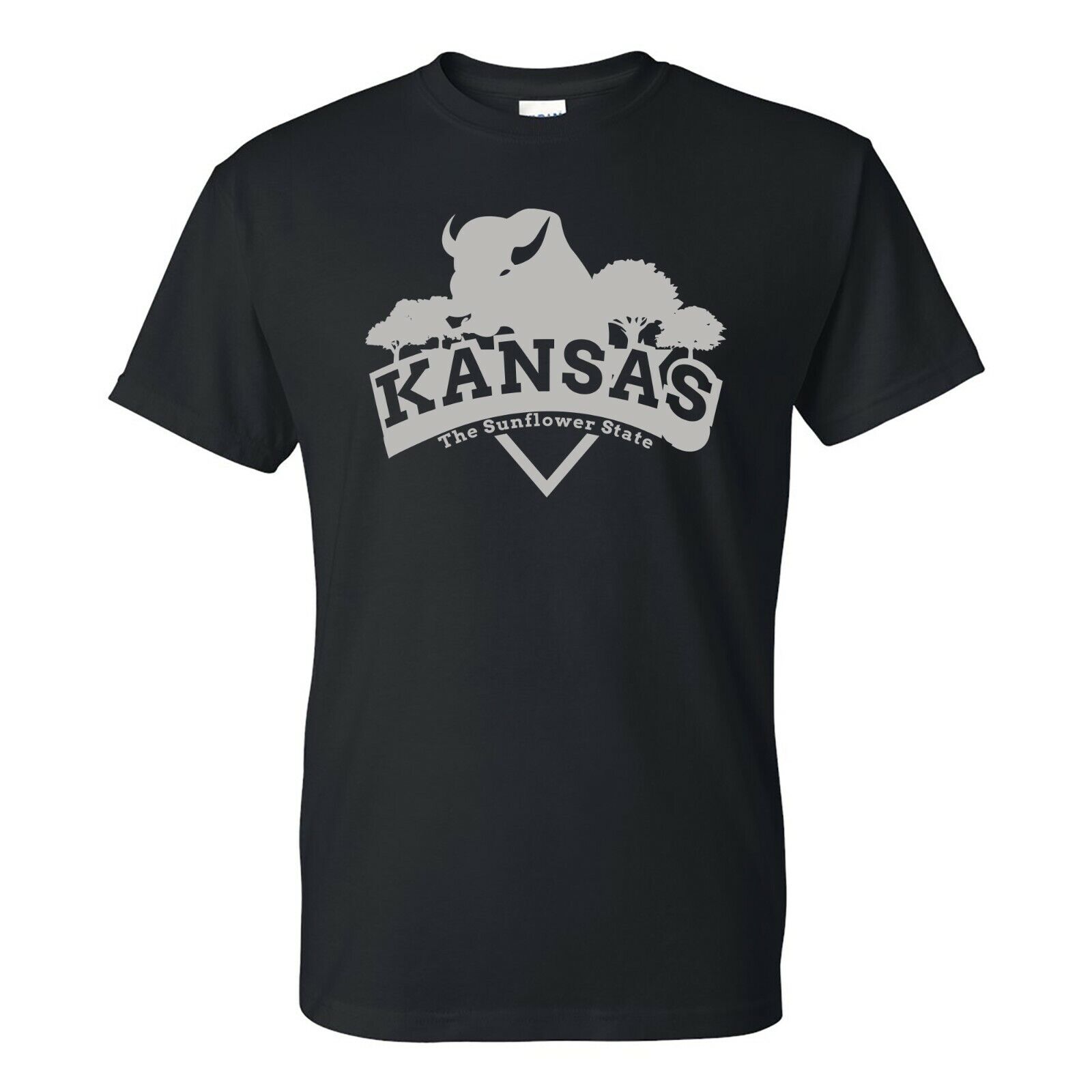 Kansas Buffalo Arch - Hometown State Pride Shirt Sweatshirt Pullover Hoodie Reprinted Full Color Full Size