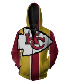 Kansas City Chiefs Nfl Football Big Logo 3D All Over Print Hoodie A Custom Zip Up Hoodie For Men And Women