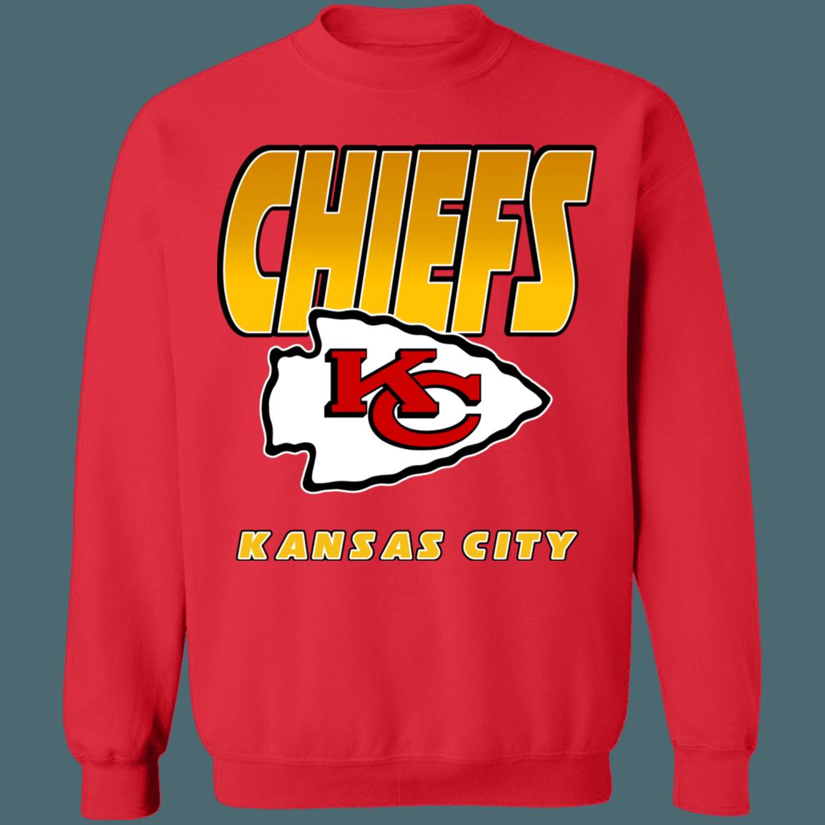 Kansas City Chiefs Retro NFL Crewneck Sweatshirt Hoodie Shirt Gifts for Fans