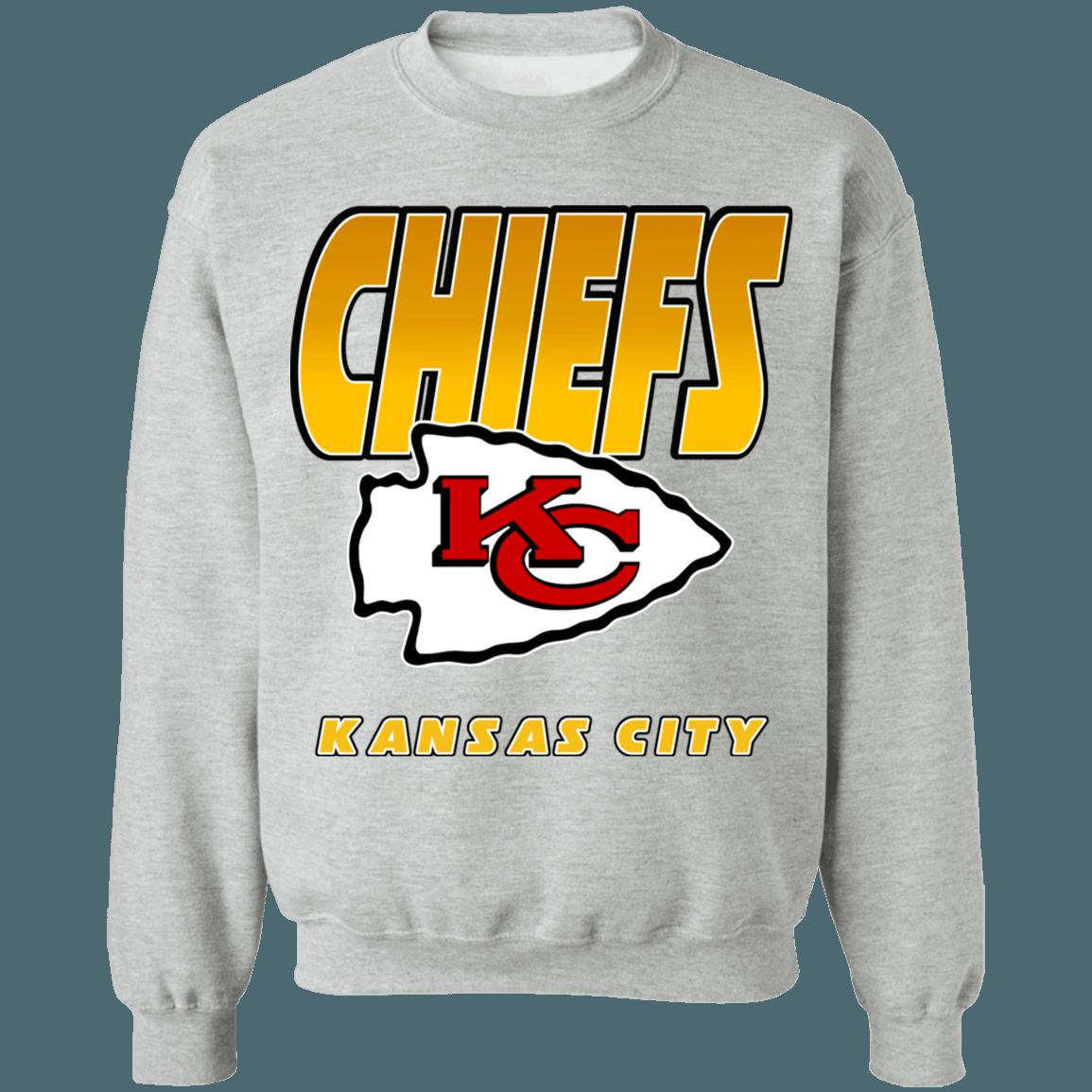 Kansas City Chiefs Retro NFL Crewneck Sweatshirt Hoodie Shirt Gifts for Fans - Image 3