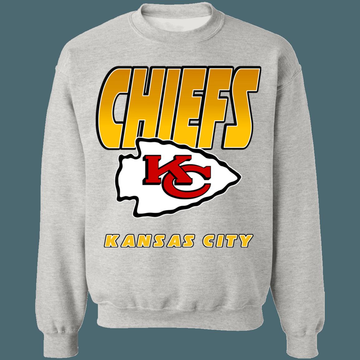 Kansas City Chiefs Retro NFL Crewneck Sweatshirt Hoodie Shirt Gifts for Fans - Image 4