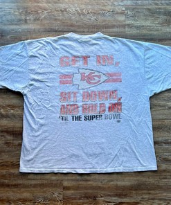 Kansas City Chiefs Super Bowl Caricature Xplosion 1994 Tshirt Pullover Hoodie Crewneck Sweatshirt Reprinted Full Color Full Size Gifts For NFL Fans