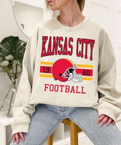 Kansas City Football Sweatshirt, Vintage Retro Kansas City Football Crewneck Sweatshirt, American Football Fan, NFL Shirt