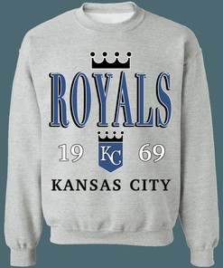 Kansas City Royals Vintage MLB Crewneck Sweatshirt Hoodie Shirt Gifts for Fans