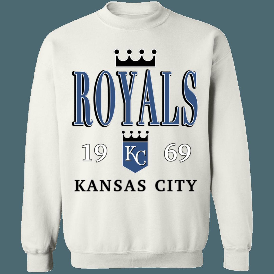 Kansas City Royals Vintage MLB Crewneck Sweatshirt Hoodie Shirt Gifts for Fans - Image 2