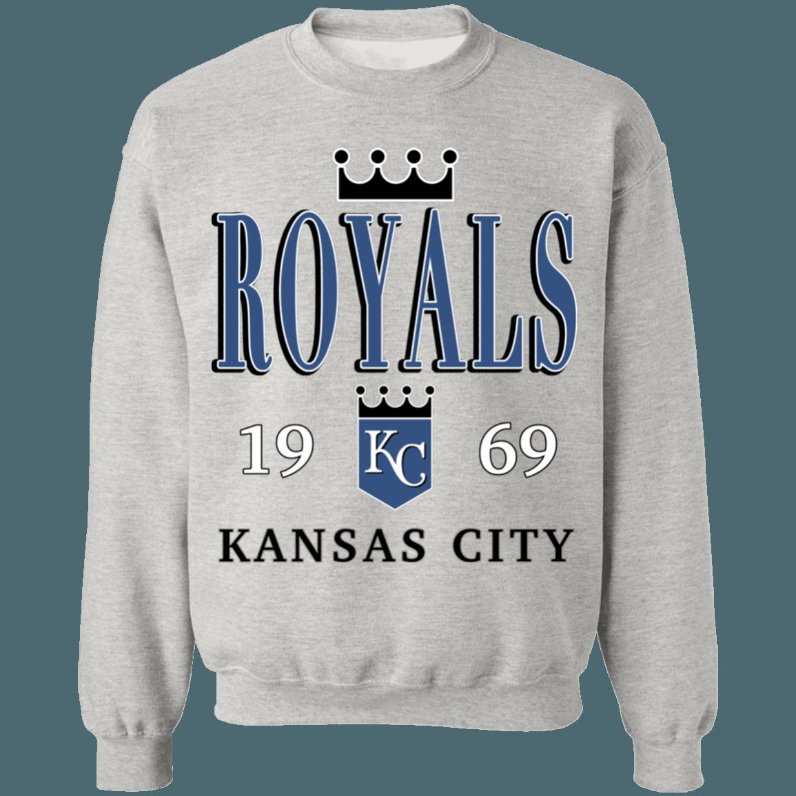 Kansas City Royals Vintage MLB Crewneck Sweatshirt Hoodie Shirt Gifts for Fans - Image 4