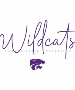 Kansas State Wildcats Thin Script Shirt Sweatshirt Pullover Hoodie Reprinted Full Color Full Size