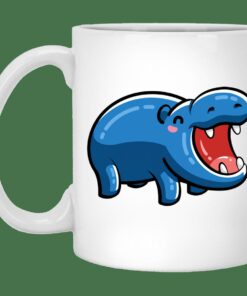 Kawaii Happy Hippo Mug Gifts for Friends, Gifts for Valentine Day, Coulpe Gifts