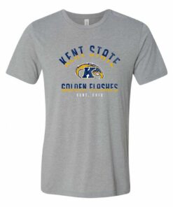 Kent State Golden Flashes Division Arch Triblend Shirt Sweatshirt Pullover Hoodie Reprinted Full Color Full Size