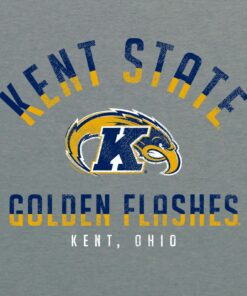 Kent State Golden Flashes Division Arch Triblend Shirt Sweatshirt Pullover Hoodie Reprinted Full Color Full Size
