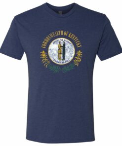 Kentucky Flag State Pride Premium Triblend Shirt Sweatshirt Pullover Hoodie Reprinted Full Color Full Size