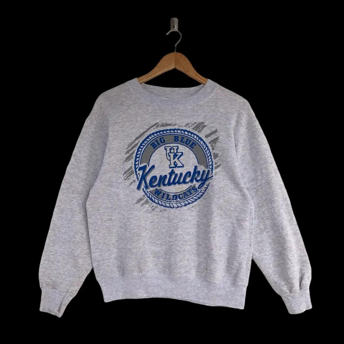 Kentucky Wildcats Big Logo T-Shirt Sweatshirt Pullover Hoodie Reprinted Full Color Full Size Gift For NCAA Fans
