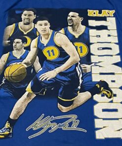 Klay Thompson Golden State Warriors NBA Prosport Tshirt Sweatshirt Hoodie Crewneck Sweatshirt Pullover Reprinted Full Color Full Size Gifts for NBA Fans