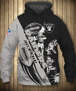 Las Vegas Raiders Hoodie 3D Cartoon Player Cute 3D Hoodie Zip Hoodie, Nfl 3D All Over Print Hoodie Zip Hoodie