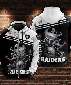 Las Vegas Raiders Nfl Team Hoodie 3D Printed Pull Over Zip Up Hoodie