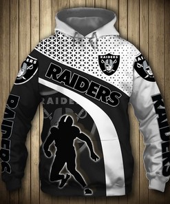 Las Vegas Raiders Oakland Raiders 3D Hoodie Zip Hoodie, Nfl 3D All Over Print Hoodie Zip Hoodie