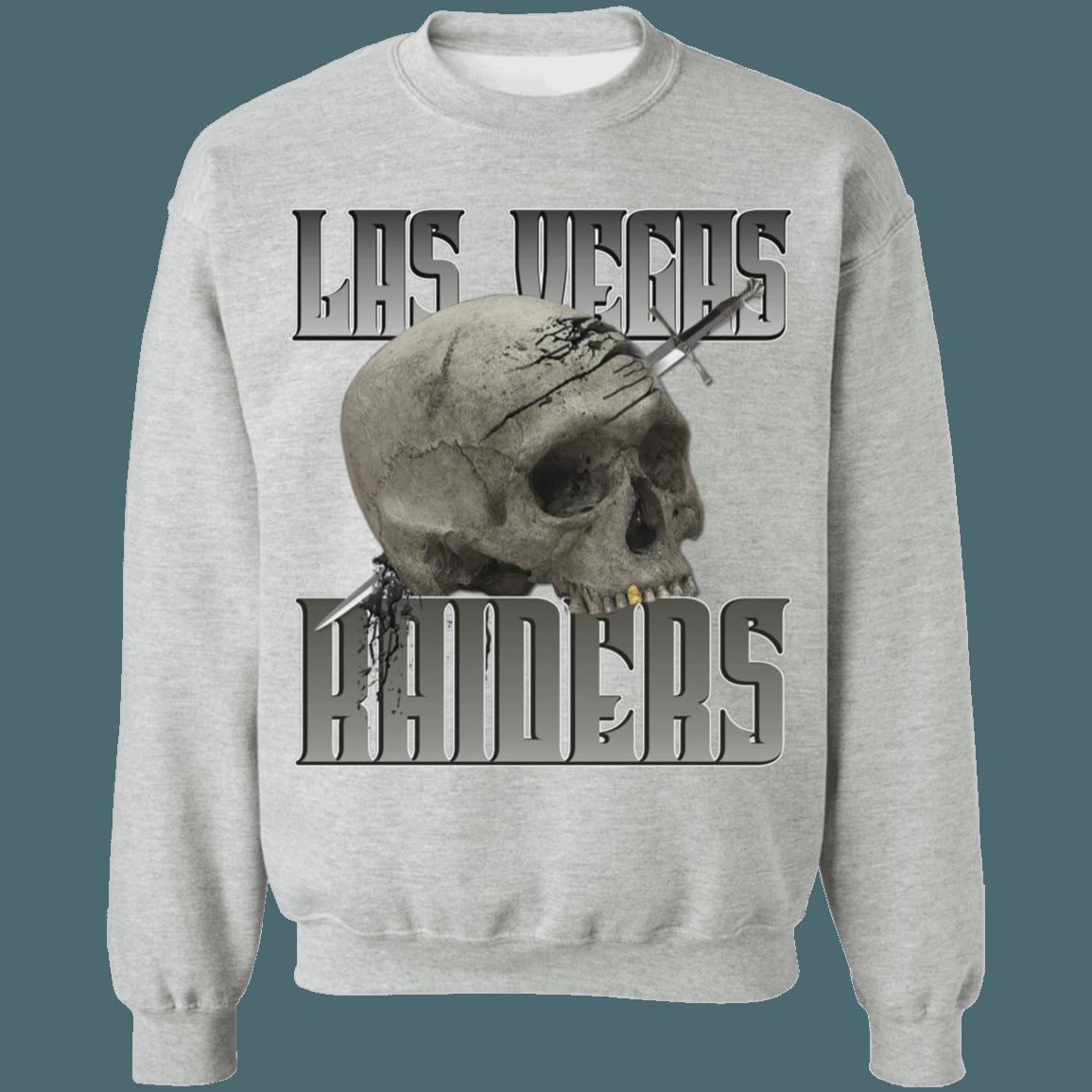 Las Vegas Raiders SKULL Vintage NFL Crewneck Sweatshirt Hoodie Shirt Gifts for Fans