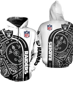Las Vegas Raiders White Special Unisex 3D All Over Print Zip Up Hoodienfl Zip Up Hoodie