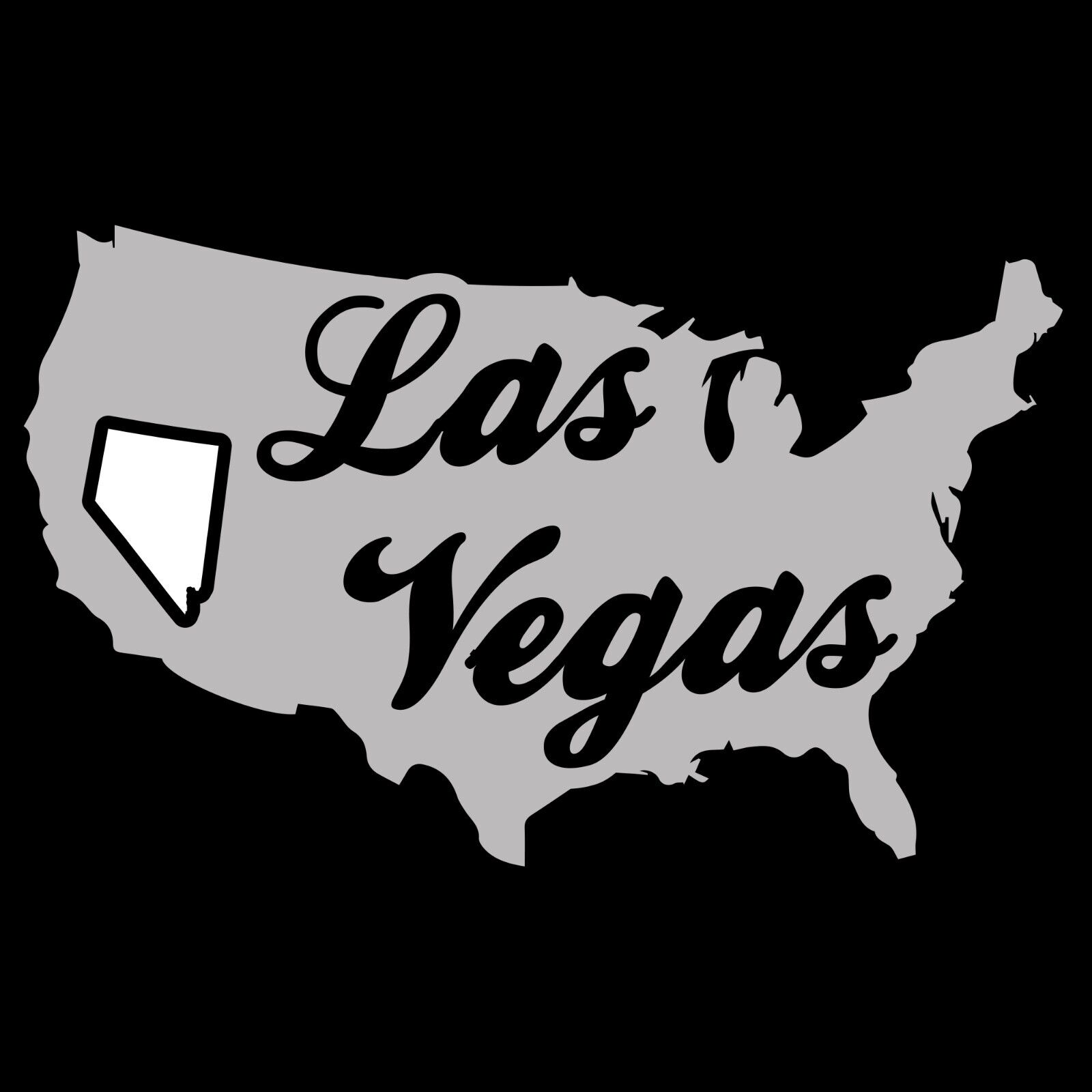 Las Vegas USA Script - Football Team Colors Sports Shirt Sweatshirt Pullover Hoodie Reprinted Full Color Full Size