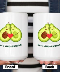 Lets Avo-Cuddle, Valentines Day Gift, Couples Gift, Romance, Engagement, Valentines Mug, Love Message