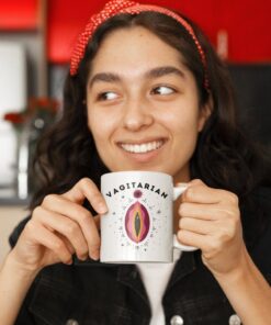 Lgbt Valentines Day Gift, Lesbian Valentines Mug, Vagitarian Coffee Mug, Lesbian Coffee Mug, Lgbt Coffee Cup