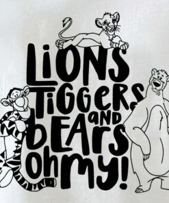 Lions Tiggers And Bears Oh My Disney Shirt, Animal Kingdom Shirt, Disney Family Shirts, Disney Shirt For Men Women and Kids