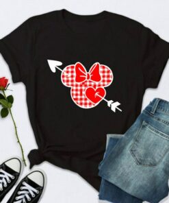 Little Heart Happy Valentines Day Disney Shirt Full Size Unisex T-shirt Family Birthday Gift Adult Kid Toddler Tee
